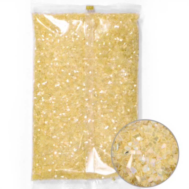 Gold Iridescent Glass Flakes (450g) RS2014 image 0