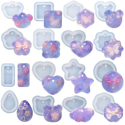 Flower Pendant Silicone Mould 51mm x 51mm image 3
