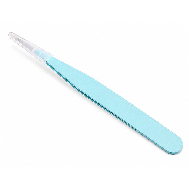 Blue Straight Tweezers RS2048 image 0