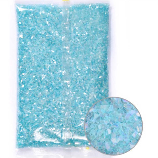 Blue Iridescent Glass Flakes (450g) RS2011 image 0