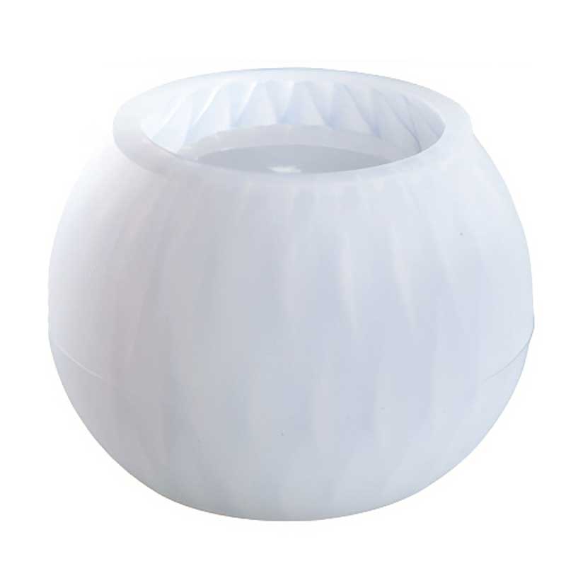 Rounded Ribbed Pot Silicone Mould (102mm x 73mm) image 0