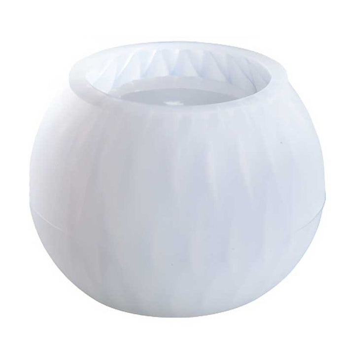 Rounded Ribbed Pot Silicone Mould (102mm x 73mm) image 0