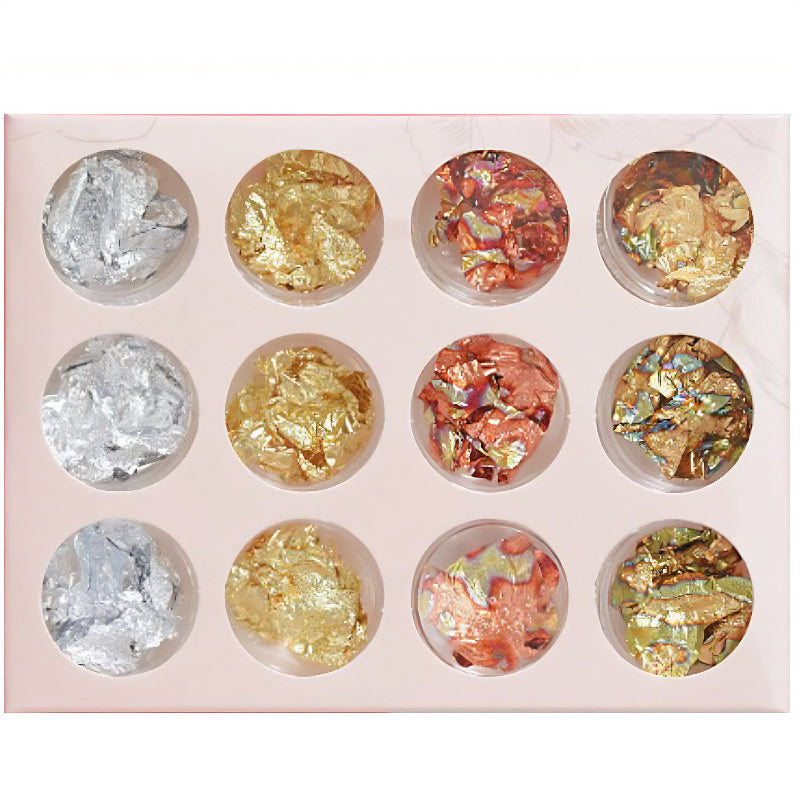 12 Pot Metallic Flake Set RS2031 image 0