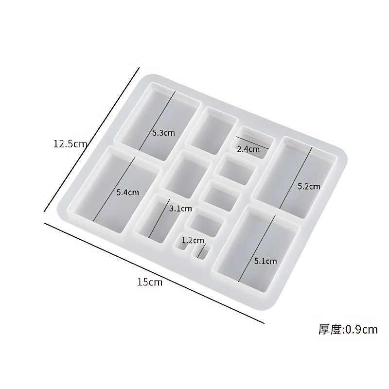 Compact Square Silicone Casting Mould image 1