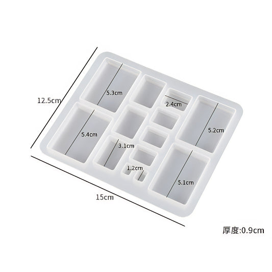 Compact Square Silicone Casting Mould image 1