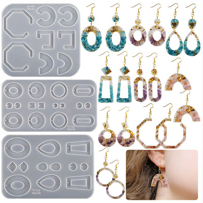 Mixed Oval and Rectangle Charm Silicone Mould image 2
