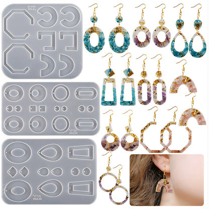 Mixed Oval and Rectangle Charm Silicone Mould image 2