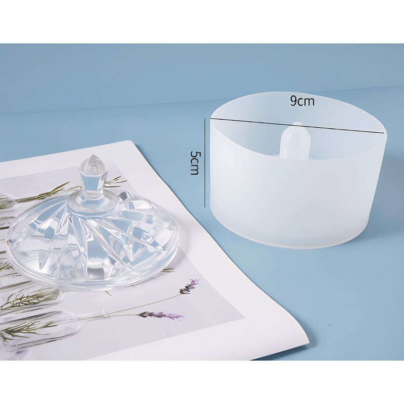 Decorative Footed Container Silicone Mould image 1