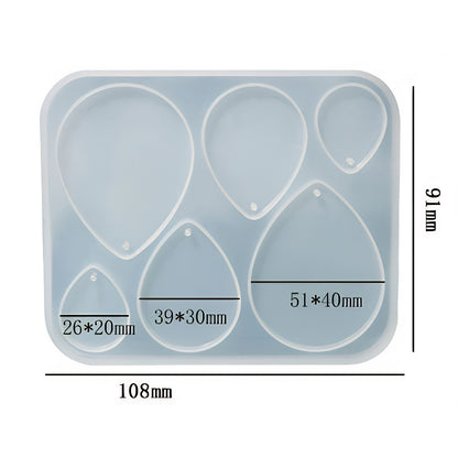 Teardrop Jewellery Silicone Mould image 1