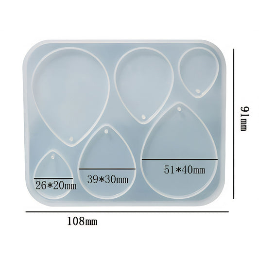 Teardrop Jewellery Silicone Mould image 1