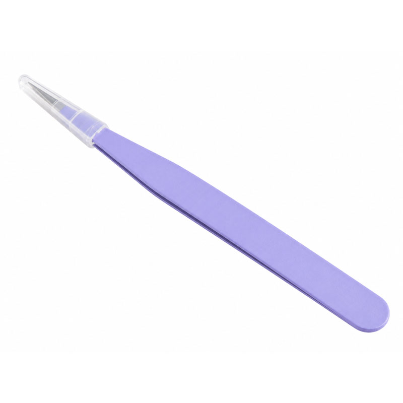 Purple Straight Tweezers RS2050 image 0