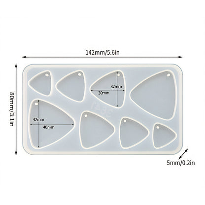 Triangle Pendant Silicone Mould image 0