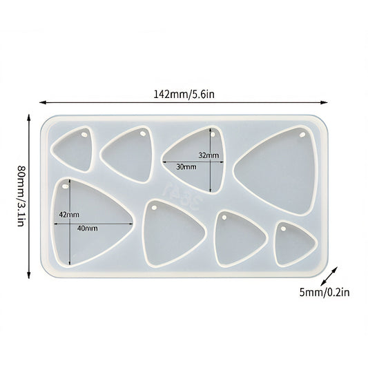 Triangle Pendant Silicone Mould image 0