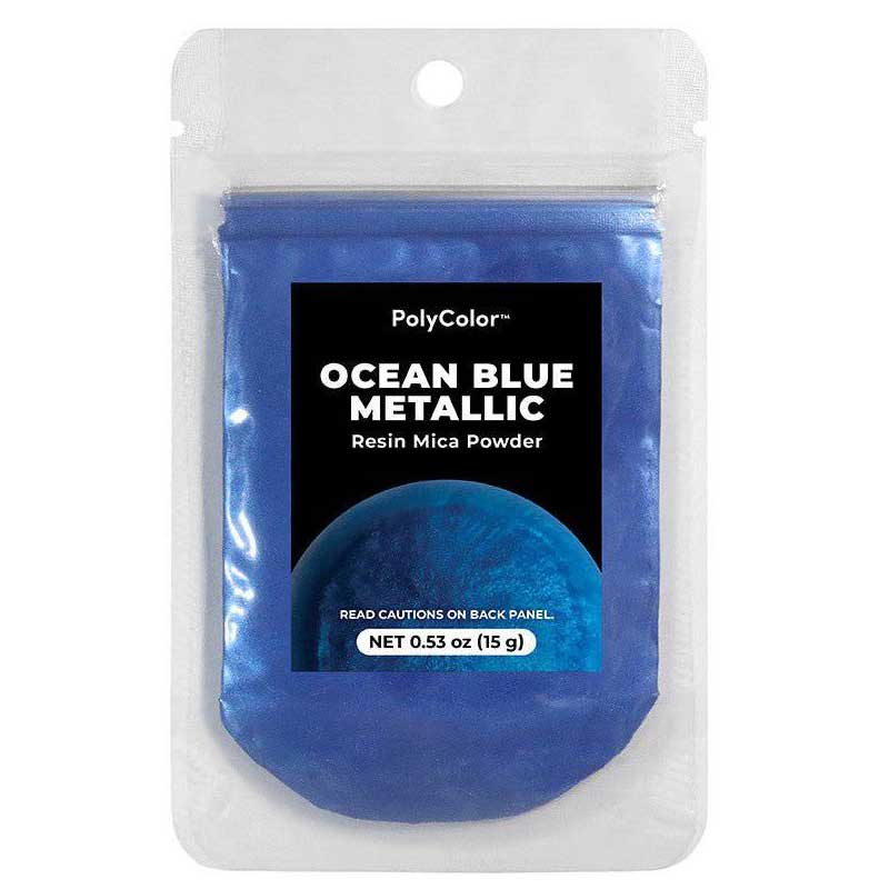 Alumilite Ocean Blue Metallic Pigment Powder (15g) image 0