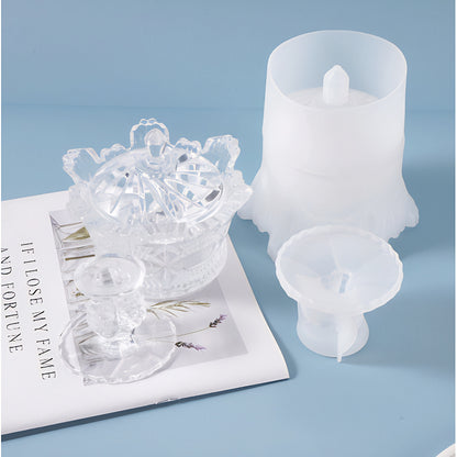 Decorative Footed Container Silicone Mould image 4