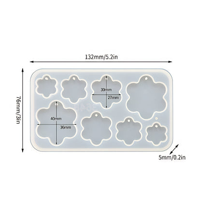 Flower Pendant Silicone Mould image 0