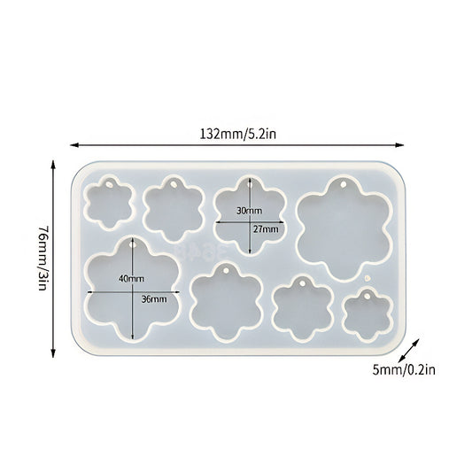 Flower Pendant Silicone Mould image 0