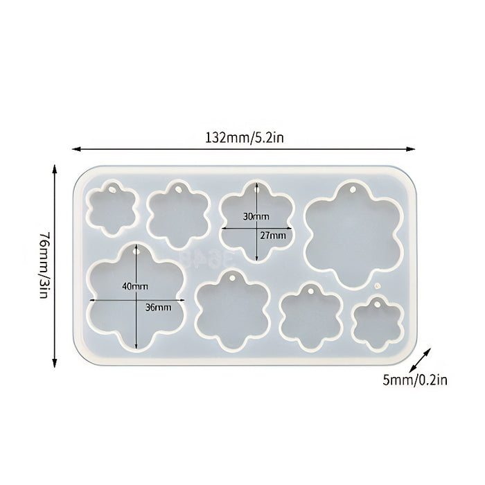 Flower Pendant Silicone Mould image 0