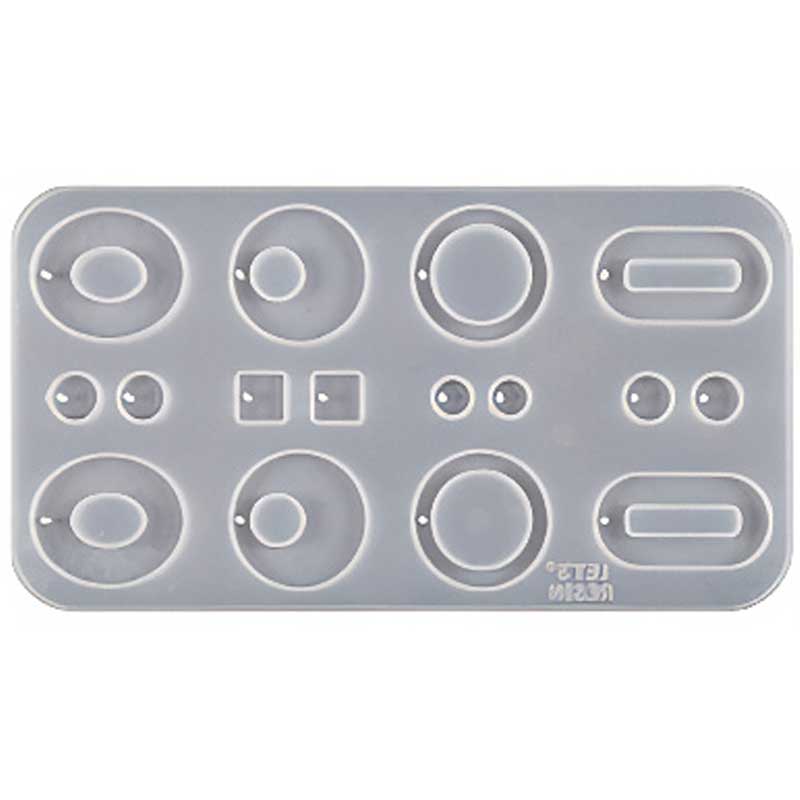 Mixed Oval and Circle Charm Silicone Mould image 0