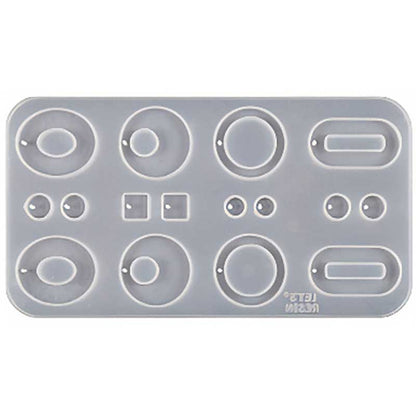 Mixed Oval and Circle Charm Silicone Mould image 0