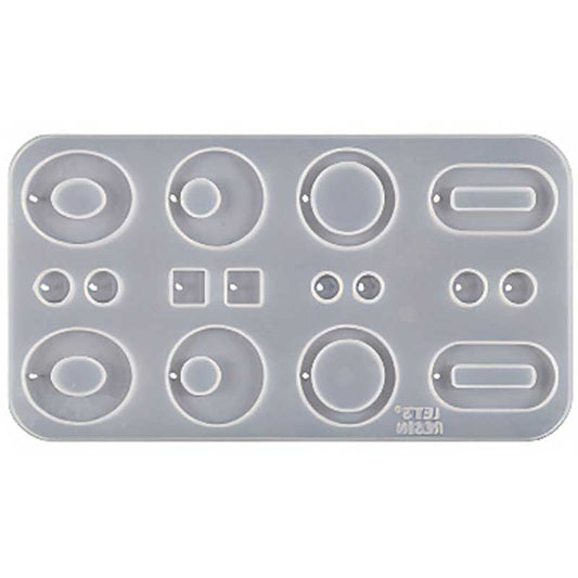 Mixed Oval and Circle Charm Silicone Mould image 0