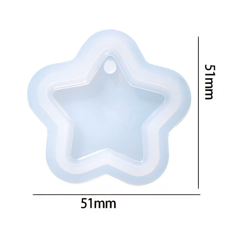 Star Pendant Silicone Mould 51mm x 51mm image 1
