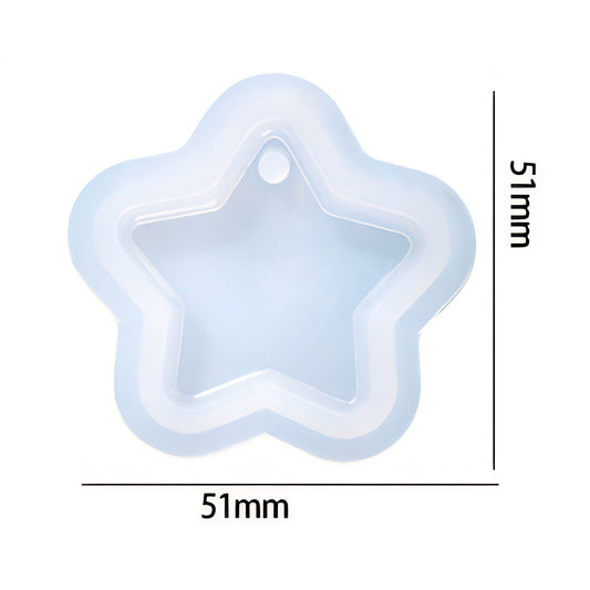Star Pendant Silicone Mould 51mm x 51mm image 1