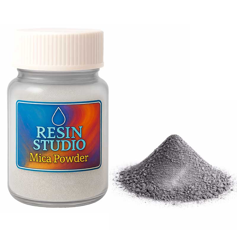 Glossy Black Mica Powder image 0