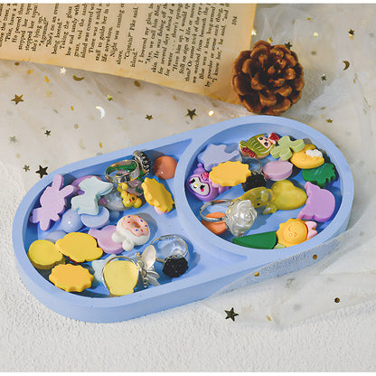 Dual-Cavity Oval Tray Silicone Mould image 6