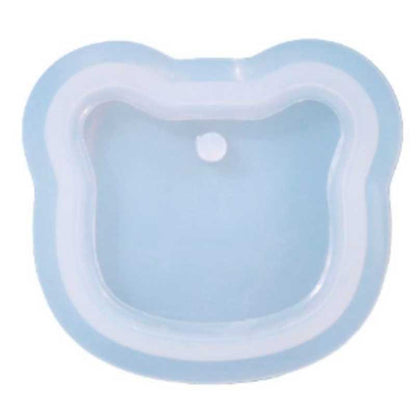 Bear Face Pendant Silicone Mould 50mm x 45mm image 0