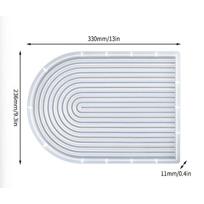 Arched Ribbed Tray Silicone Mould (330mm) image 3
