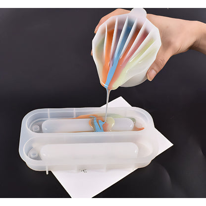 6 Slot Colour Pour Silicone Mould image 3