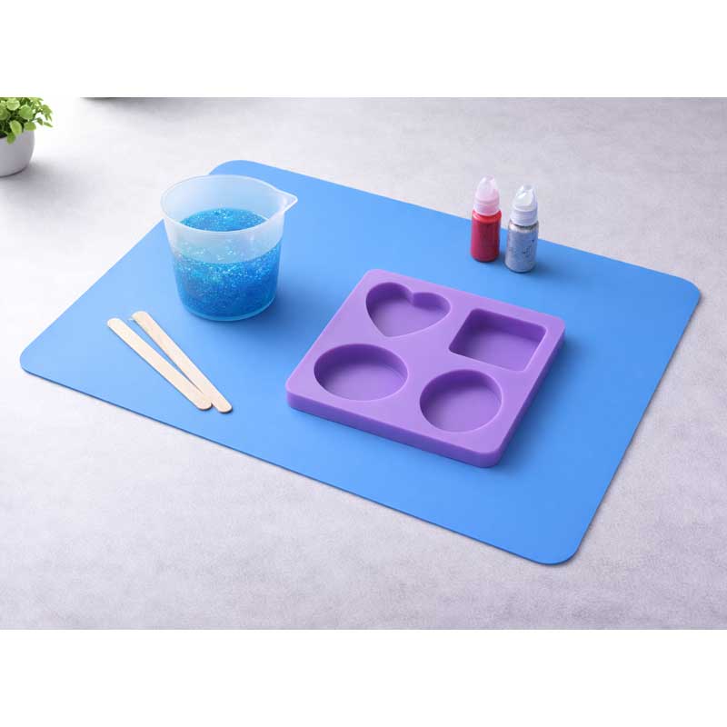 Blue Silicone Work Mat 600x400mm image 1