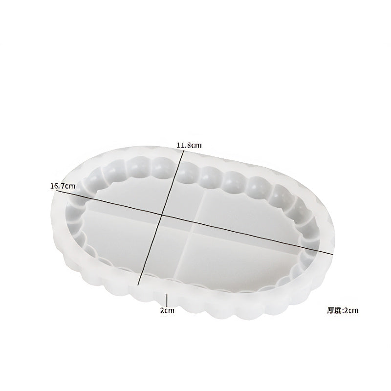 Oval Jewellery Tray Silicone Mould image 1