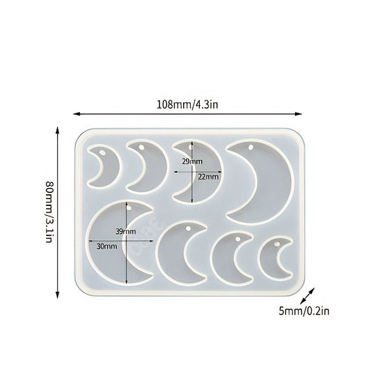 Moon Pendant Silicone Mould image 0