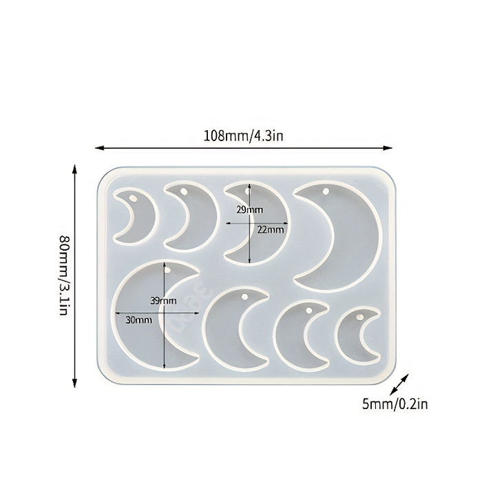 Moon Pendant Silicone Mould image 0