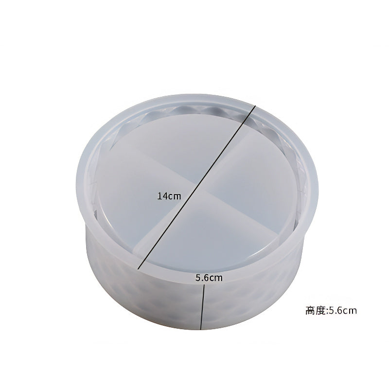 Round Gift Box Silicone Mould with Bow Lid image 6