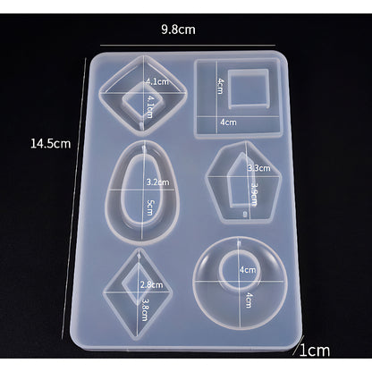 Geometric Pendant Silicone Mould Set image 1