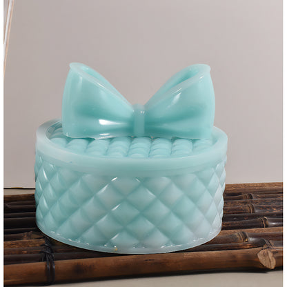 Round Gift Box Silicone Mould with Bow Lid image 14