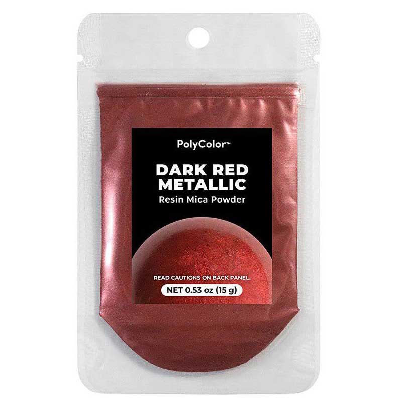 Alumilite Dark Red Metallic Pigment Powder (15g) image 0