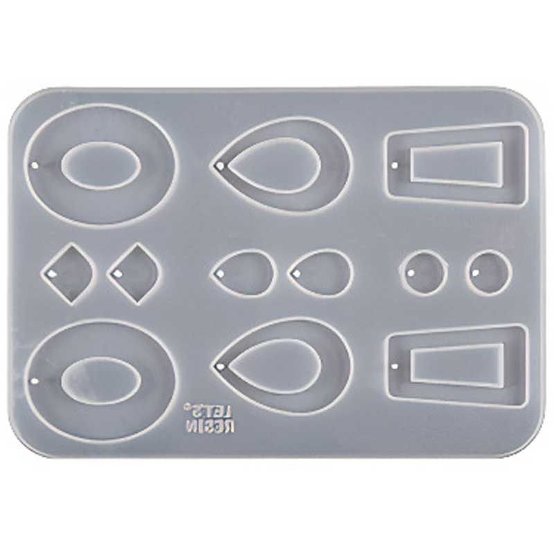 Mixed Oval and Rectangle Charm Silicone Mould image 0