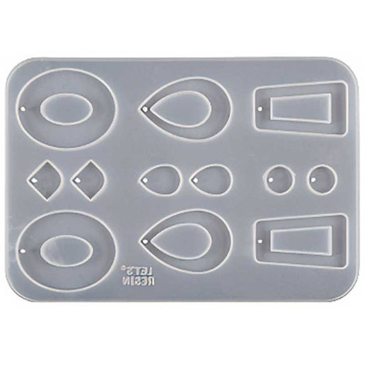 Mixed Oval and Rectangle Charm Silicone Mould image 0