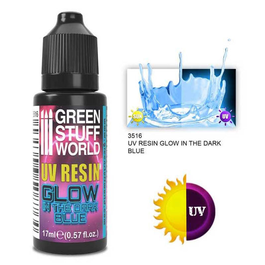 Green Stuff World - UV Resin Blue - Glow In The Dark (17ml) image 0