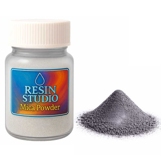 Silver Black Mica Powder image 0