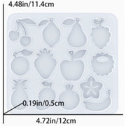 Resin Studio 12-Cavity Assorted Fruit Pendant Silicone Mould RSM5266 additional image 2