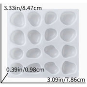 Resin Studio 16-Cavity Irregular Pebble Stone Silicone Mould RSM5270 additional image 2