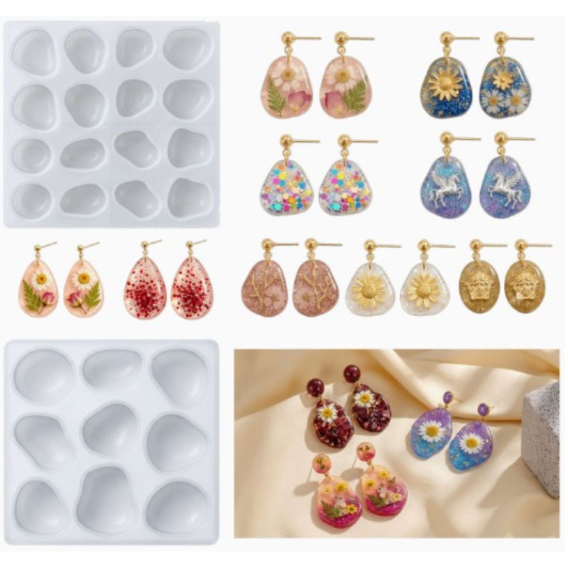Resin Studio 16-Cavity Irregular Pebble Stone Silicone Mould RSM5270 additional image 3