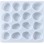 Resin Studio 16-Cavity Irregular Pebble Stone Silicone Mould RSM5270