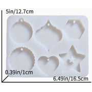 Resin Studio 6-Cavity Assorted Christmas Ornament Pendant Silicone Mould RSM5277 additional image 2