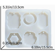 Resin Studio 6-Cavity Geometric Pendant Silicone Mould RSM5278 additional image 2